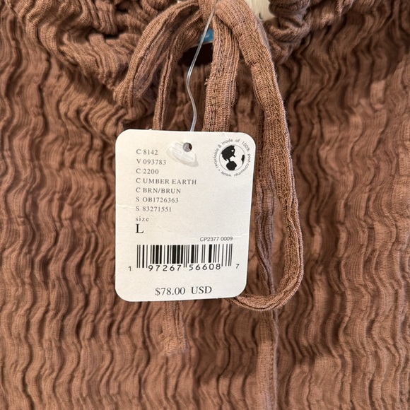 Free People Beach Eleni Bodycon Midi/Maxi Dress in umber earth Size Large - Picture 4 of 4